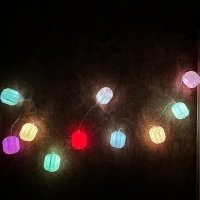 Ghirlanda LED decorabila, cu 10 lampioane, 160 cm, multicolor, RMS R03-0550